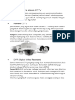 Komponen Utama Sistem CCTV