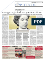 Grazia Deledda, al Senato l'omaggio alla grande scrittrice - La Nuova Sardegna del 29 ottobre 2021