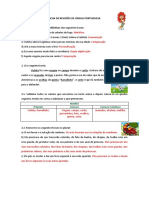 Ficha de Revisões de Língua Portuguesa II