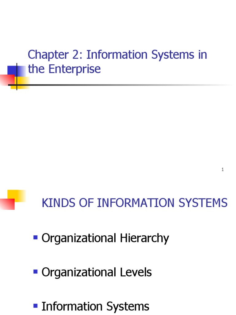 Chapter 2: Information Systems in The Enterprise | PDF | Business ...