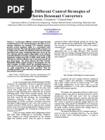 Review On Different Control Strategies of LLC Series Resonant Converters