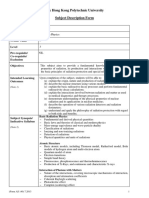 AP30010 - Subject Description Form