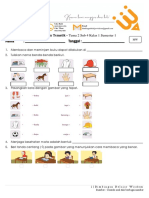 Soal Latihan Tematik - Tema 2 Sub 4 Kelas 1