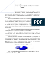 Analiza Datelor Secundare Pe Piața Națională de Utilizare A Serviciilor Digitale - Andra