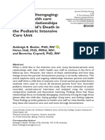 Gradually Disengaging: Parent-Health Care Provider Relationships After A Child's Death in The Pediatric Intensive Care Unit