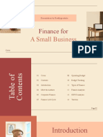 Finance for Small Business Presentation