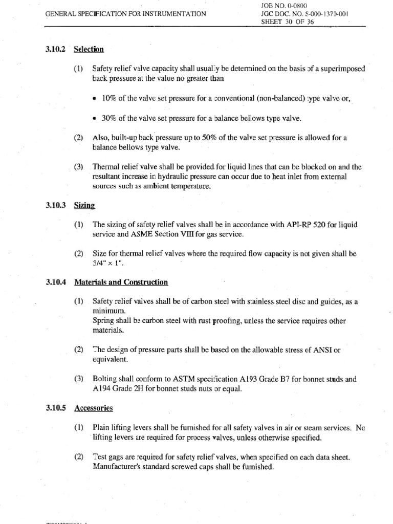 Instrument Cable Specification PDF