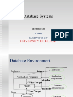 Database Systems: University of Gujrat