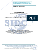 Demande d'Intention de la SIDC Bon