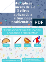 Problemas Multiplicar Por Descomposición Con 2 o 3 Cifras Cuarto B