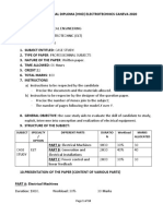 Subject Specialty / Option Different Parts Duratio N Workload Marks Allocated