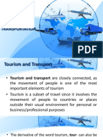 Tourism and Transportation