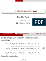 Chap3 SYSTEM LINEAR EQUATION