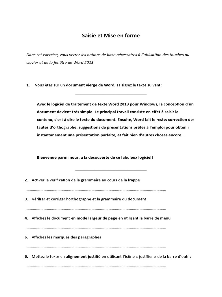 Justification de texte dans Word 2013 | PDF | Microsoft Word | Logiciel