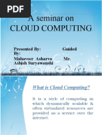 A Seminar On Cloud Computing