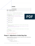 Phase 0 - Adjustment of Initial Step Size: Function