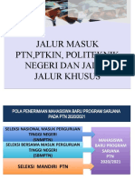 Presentasi Jalur Masuk PTN