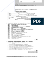 File Test 2 Grammar, Vocabulary, and Pronunciation A