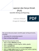 Scientific Writing and Reporting (Inh01)