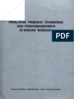 Peralatan Produl Si Tradisional Dan Perl Embangannya Di Daerah Bengkulu