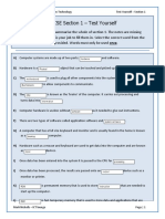 IGCSE - Information Communication Technology Test Yourself - Section 1