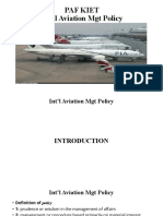 Paf Kiet Int'l Aviation MGT Policy