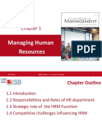Managing Human Resources: 9/12/2021 HRM Chapter 1 - Truong Nu To Giang 1