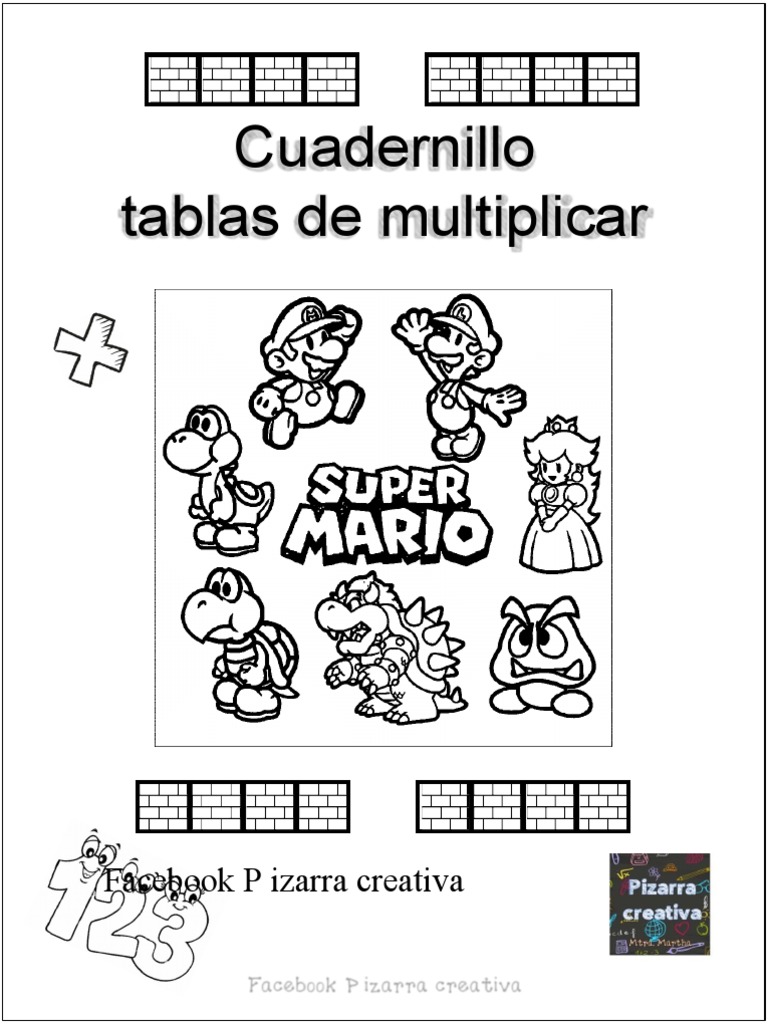 Tablas de Multiplicar Mario | PDF | Qualia | Visión, image size:768x1024