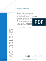 ACI 351.5-15 Specification For Installation of Epoxy Grout Between Foundations and Equipment Bases