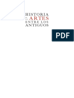 Historia de Las Artes Entre Los Antiguos