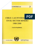 Chile Las Inversions en El Sector Minero 1980-2000