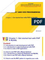 Technology and Web Programming: Chapter 1. Get Started Fast With PHP & Mysql