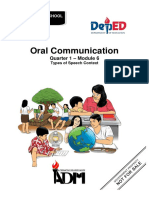 Oral Communication Module 6