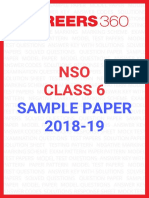 NSO 2018 19 Class 6 Sample Paper