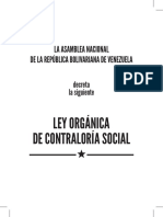 Ley Organica de Contraloria Social