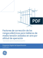 Factores de Corrección Por Altitud