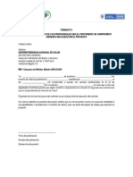 Carta compromiso profesionales proyecto