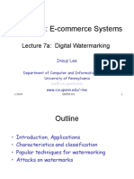 EMTM 553: E-Commerce Systems: Lecture 7a: Digital Watermarking