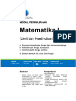 Modul 3 MTK I Limit Dan Kontinuitas Fungsi