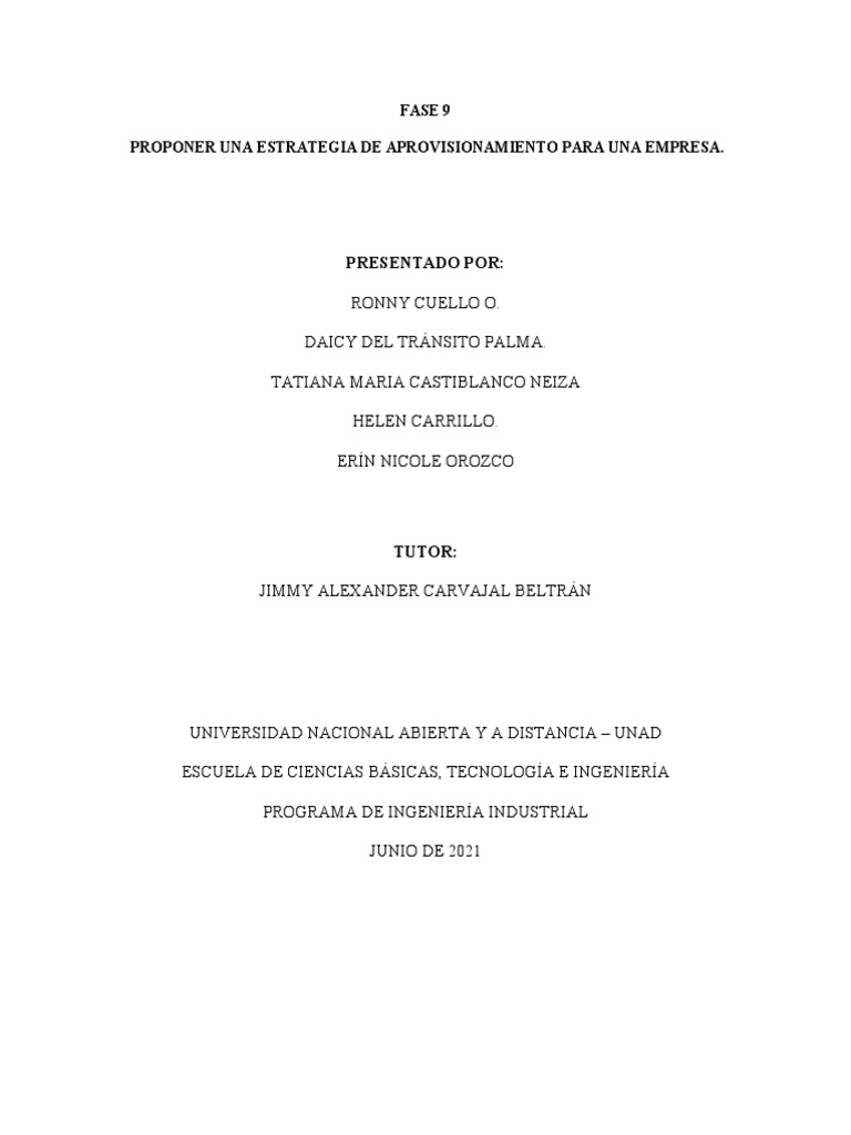 Estrategia de Aprovisionamiento Empresarial | PDF | Obtención | Mercado ...