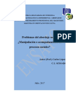 ENSAYO Maestria Orientación. Problemas Del Abordaje Social.