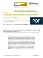 A Functional Contextualist Account of Behavioral Economics. RFT Applied To Decision-Making and Choice Behavior