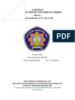 Laporan Praktikum Teknik Gelombang Mikro Modul I Karakteristik Gunn Osilator PDF Free