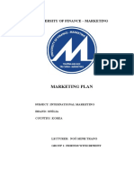 Marketing Plan: University of Finance - Marketing