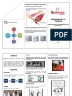 Ergonomía en El Trabajo (Tríptico)