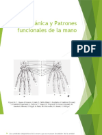 Biomecánica y Patrones Funcionales de La Mano