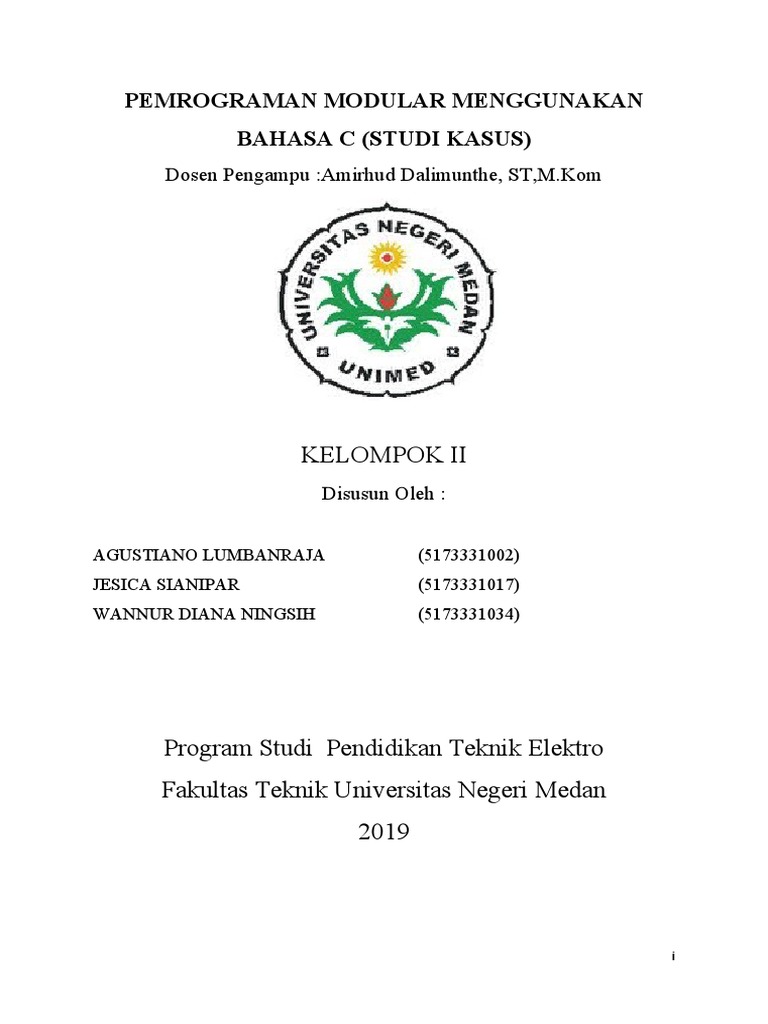 Pemrograman Modular dengan C: Studi Kasus | PDF