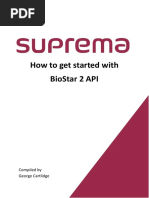 How To Get Started With Biostar 2 Api: Compiled by George Cartlidge