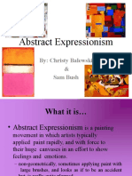 Abstract Expressionism: By: Christy Balewski & Sam Bush