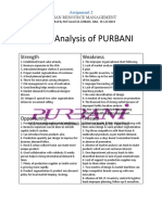 SWOT Analysis of Purbani